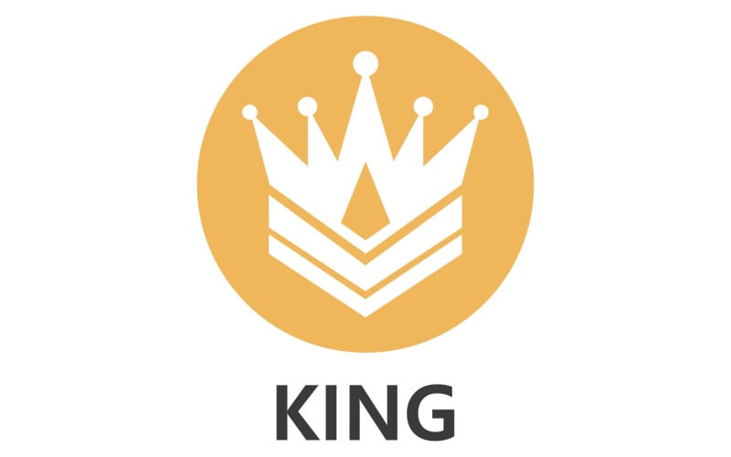 Modelo de logotipo do rei e príncipes herdeiros vetor V39