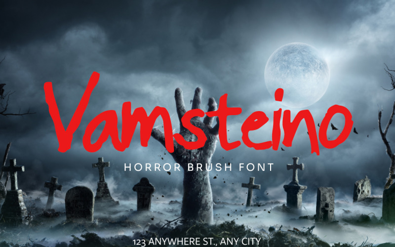 Vamsteino - Carattere pennello horror