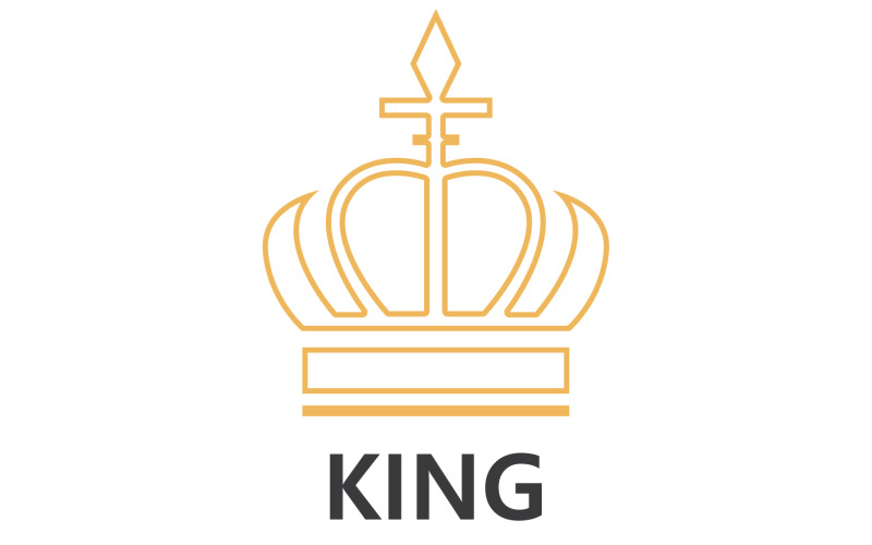 Вектор шаблона логотипа Crown King And Princes V28