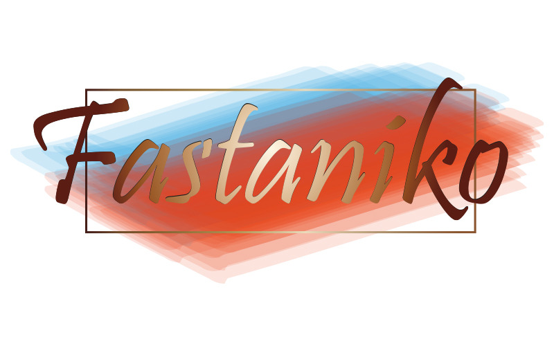 Wordmark Aquarell-Logo-Design-Vorlage