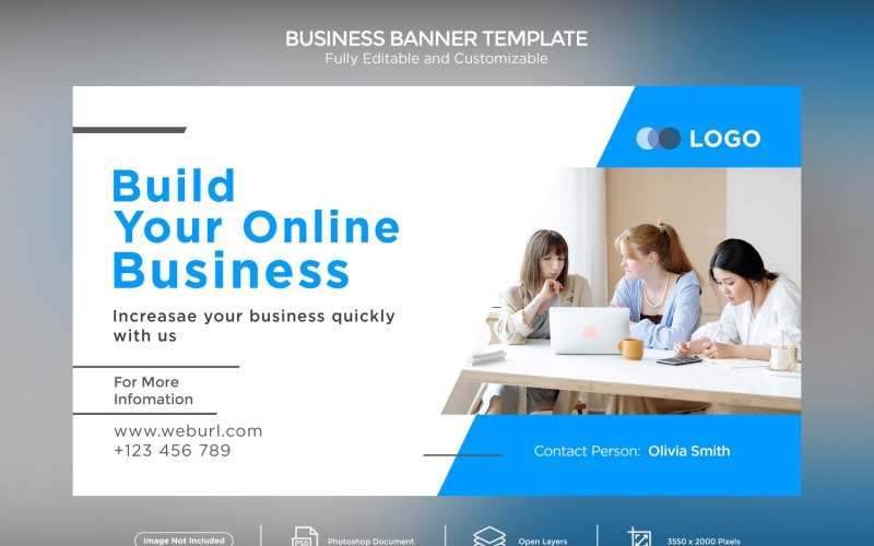 Cree su plantilla de diseño de banner comercial en línea