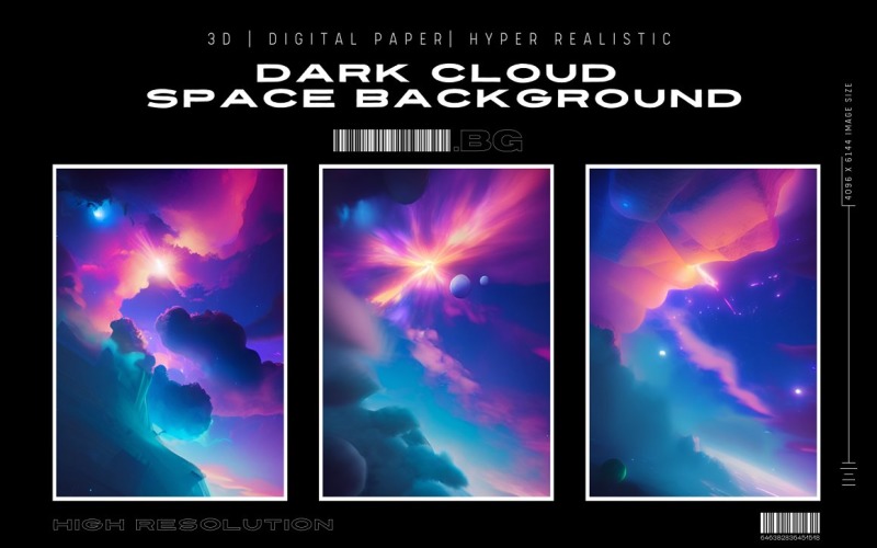 Dark Cloud Space Premium bakgrund