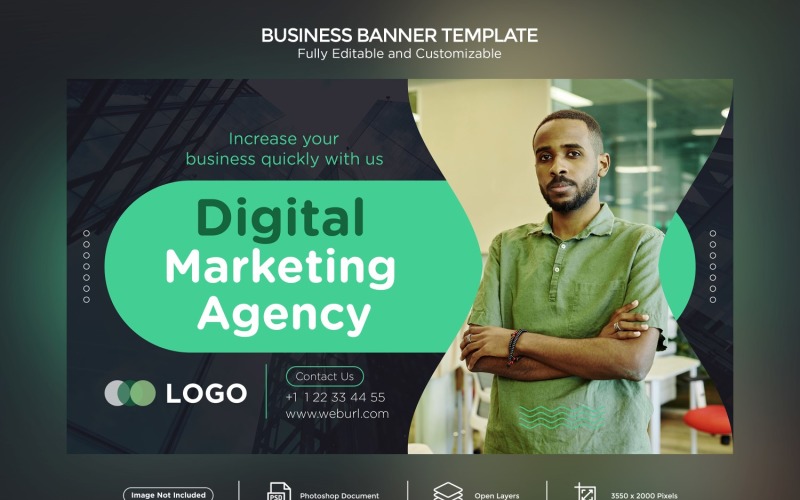 Digital Marketing Agency Business Banner Design Template