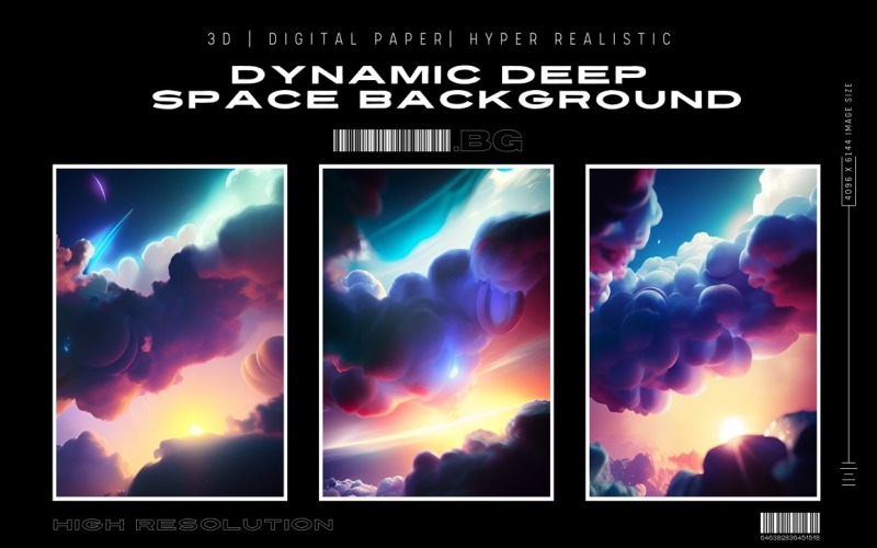 Dynamisk Deep Space Bakgrund