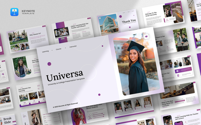 Universa - Eğitim Keynote Şablonu