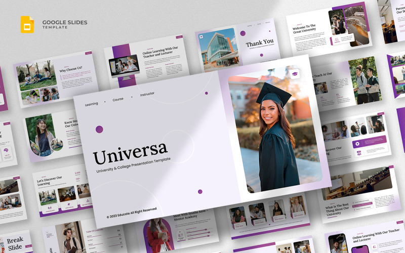 Universa - Образовательный шаблон Google Slides