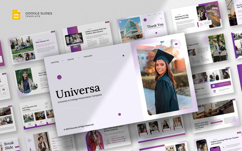 Universo - Modello di presentazione Google per l'istruzione