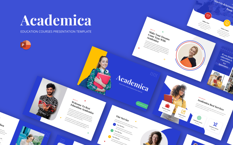 Academica - Education PowerPoint prezentační šablona
