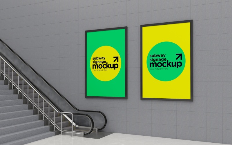 Subway Two bewegwijzering mockup 02