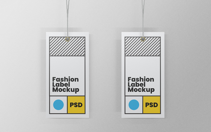 Etichetta Tag Mockup PSD Design Template Vol 03