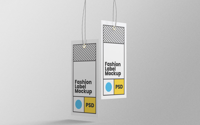 Etichetta Tag Mockup PSD Design Template Vol 11