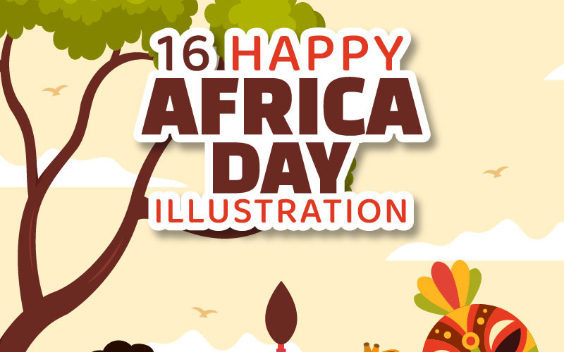 16 Illustration de la bonne journée de l'Afrique