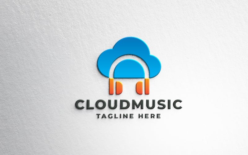 Modèle Cloud Music Logo Pro