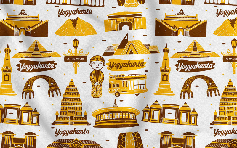 Modèle sans couture de Yogyakarta # 01