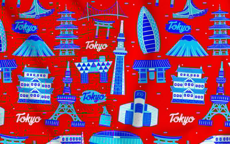 Modello senza cuciture di Tokyo #02