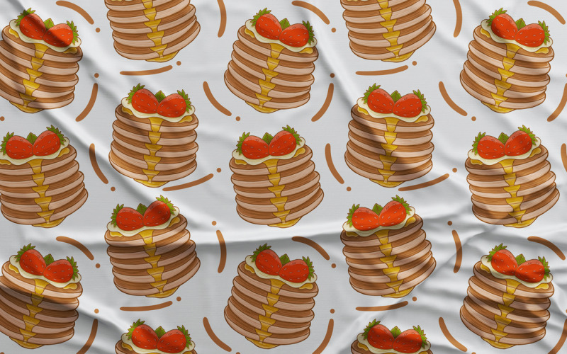 Pancakes Seamless Pattern