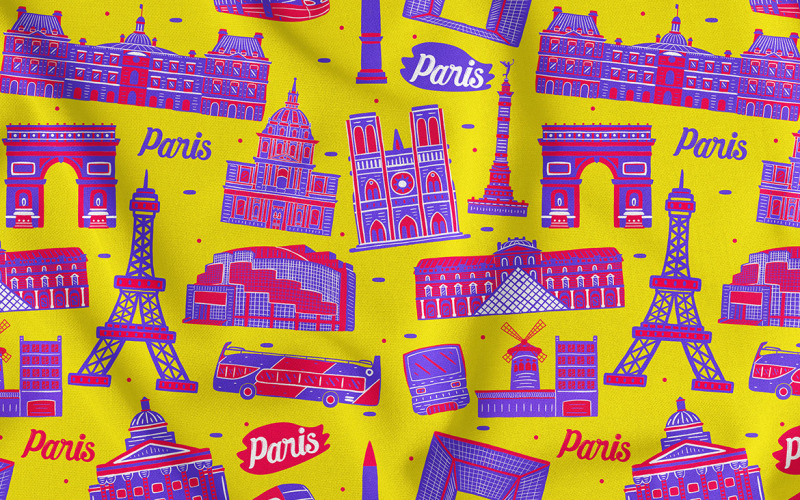 Paris Dikişsiz Desen #03