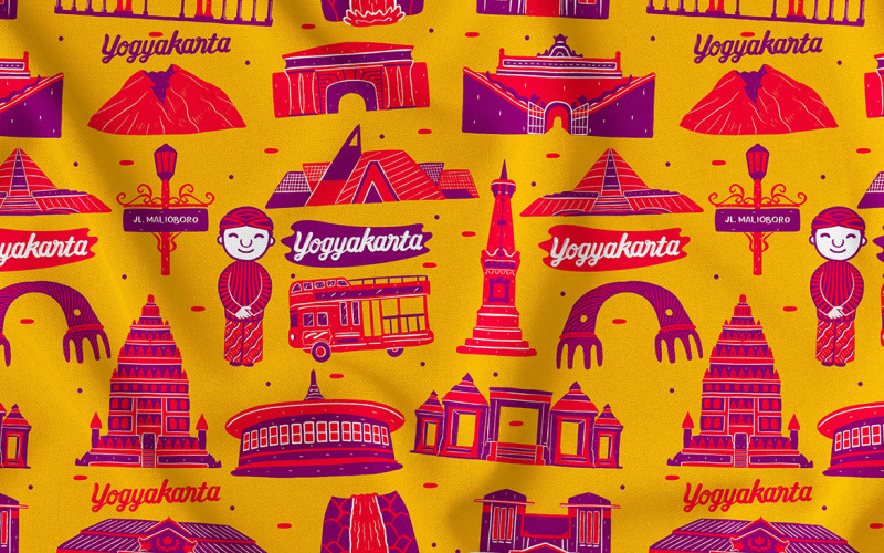 Yogyakarta Seamless Pattern #03