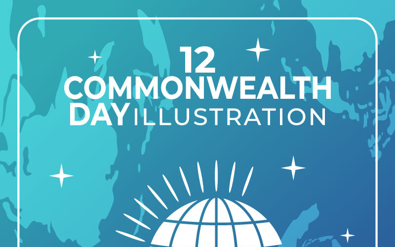 12 Commonwealth of Nations Day-illustratie
