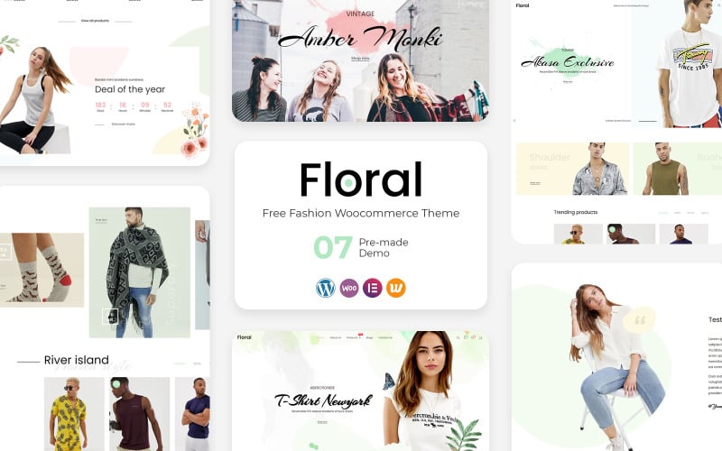 Floral - Fashion & Clothing eCommerce WordPress Theme