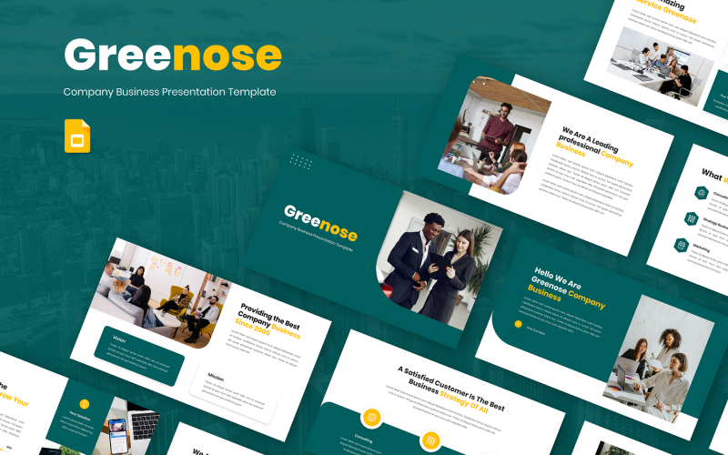 Greenose - Şirket İşletmesi Google Slayt Şablonu