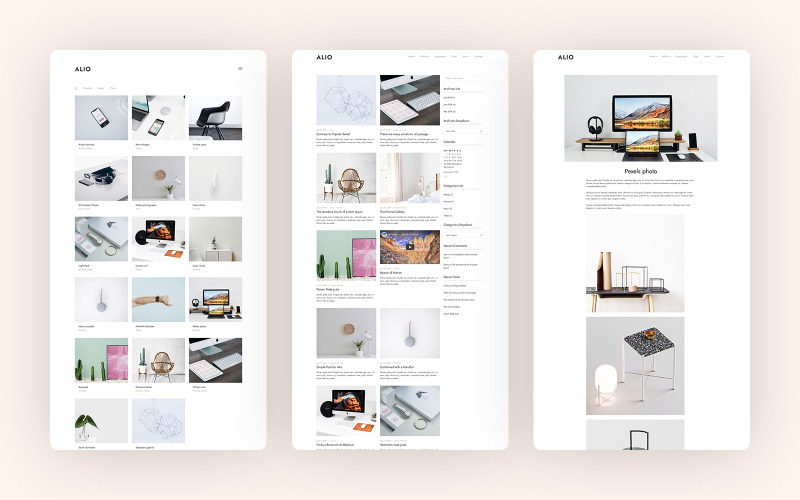 Alio - Minimales Portfolio-WordPress-Thema