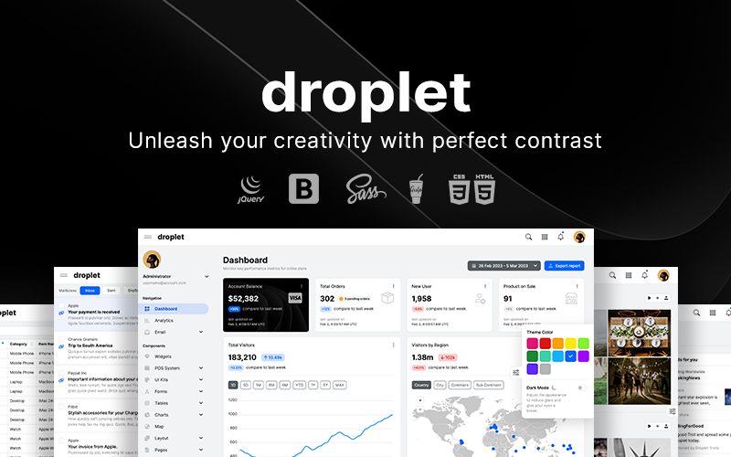 Droplet - Bootstrap 5 Admin Mall