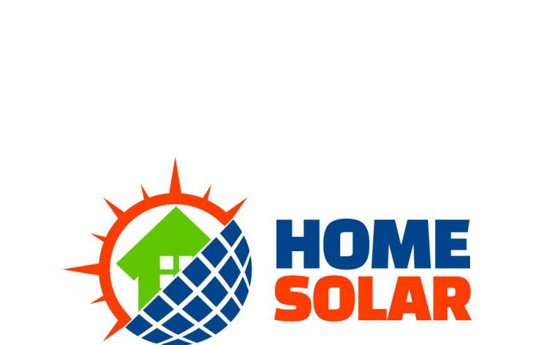 Logo für ein Solarunternehmen oder grüne Technologie