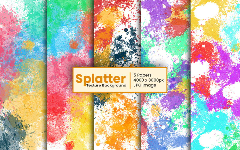 Paint Splatter Watercolor texture background or Watercolor digital paper