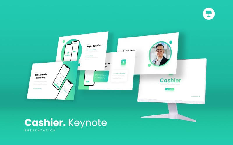 Cashier - Payment Mobile Apps Keynote Template