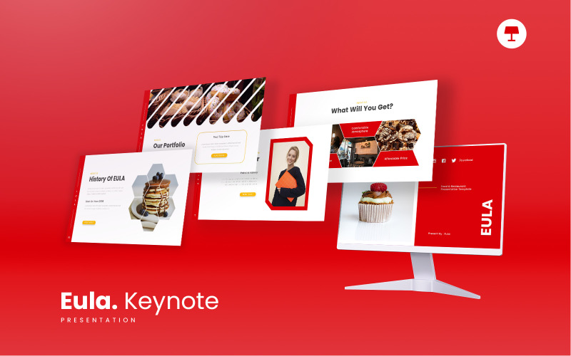 Eula – Keynote-mall för mat och restaurang