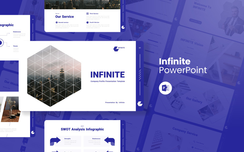 Infinite - 公司简介PowerPoint模板
