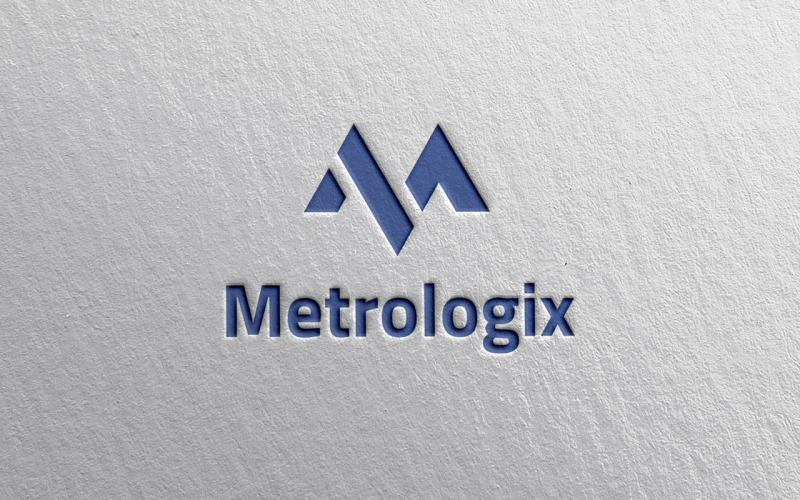 Modèle de conception de logo Metrologix