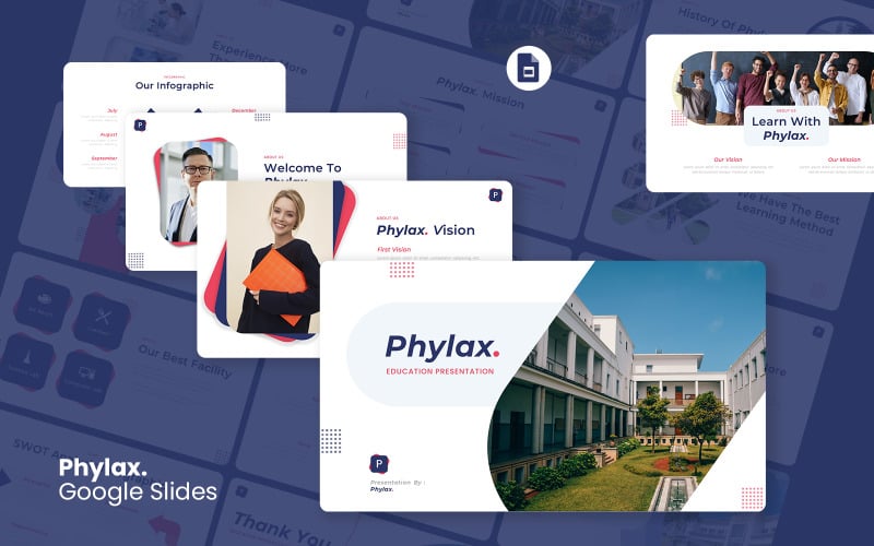 Phylax — Szablon prezentacji Google dla instytucji edukacyjnych