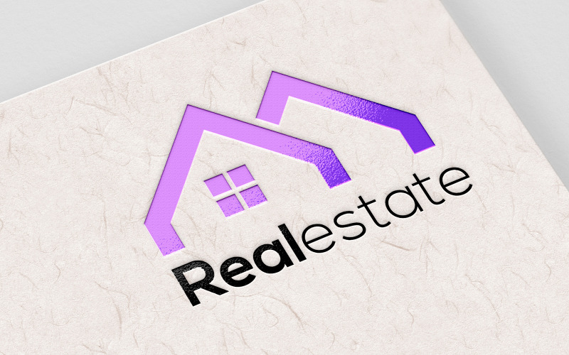 Real Estate zdarma Logo šablona