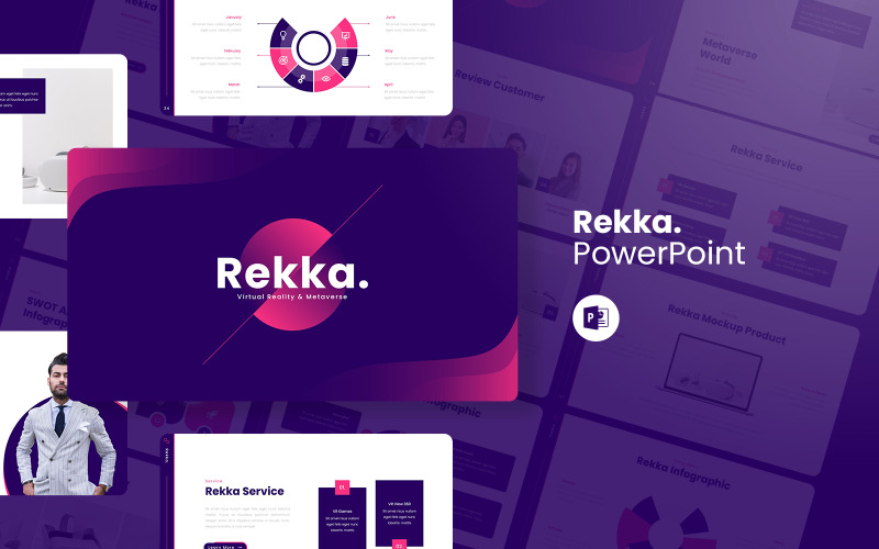 Rekka - Metaverse 和虚拟现实 PowerPoint 模板