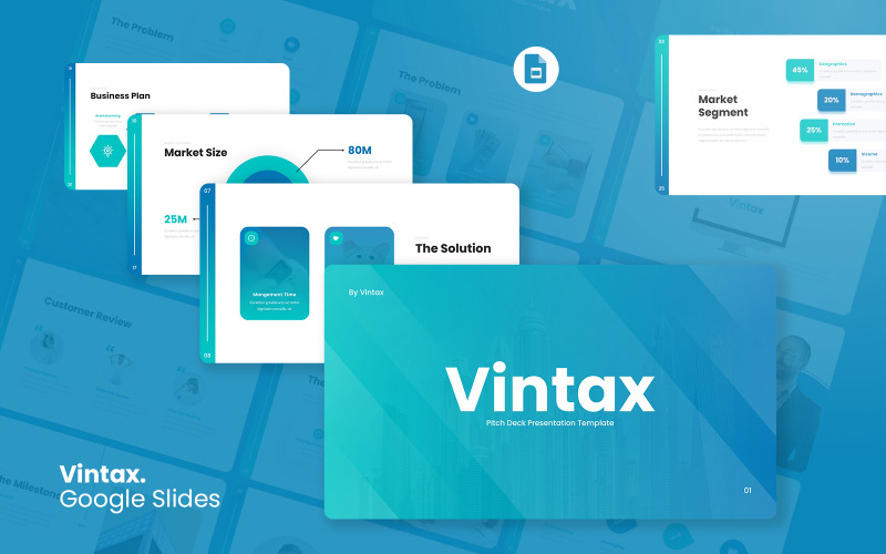 Vintax — uniwersalny szablon prezentacyjny Google Slides