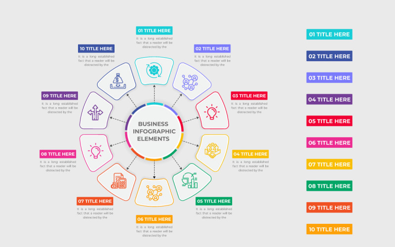 Vector infográfico de visualización de datos