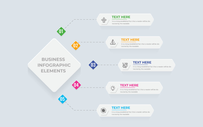 Vetor abstrato da apresentação da etapa do trabalho