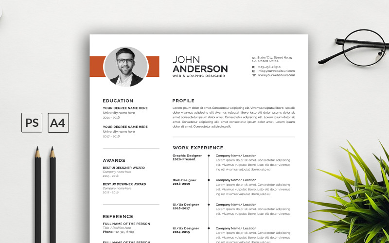 Curriculum moderno/modello CV