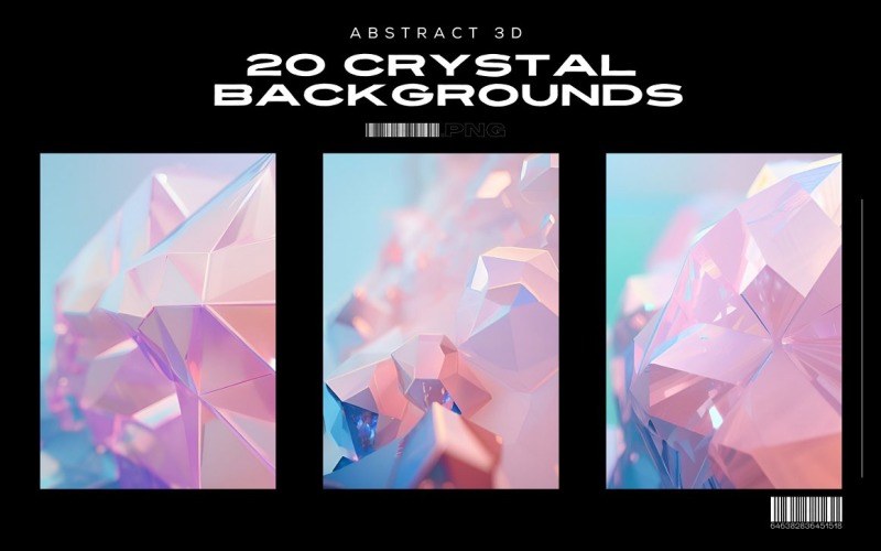 3D Crystal Gradient Hintergrund