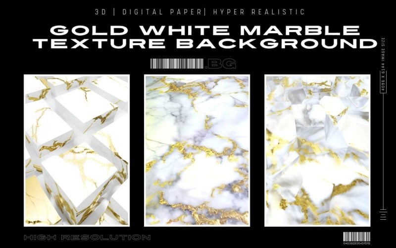 Fundo de textura de mármore branco dourado