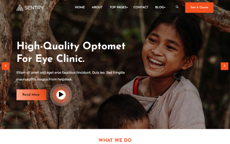 Manus – neziskové charitativní téma WordPress