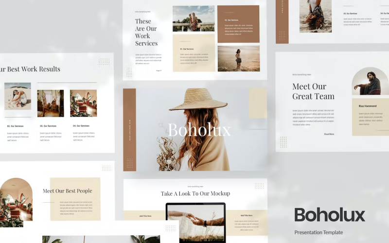 Bohemian Style Presentation Template