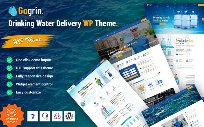 Gogrin - Drinking Water Delivery WordPress Theme
