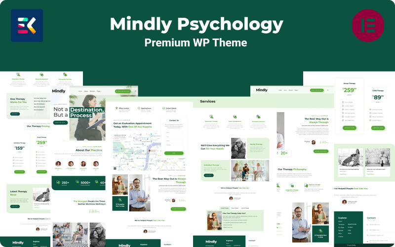 Mindly - Psychologie, Therapie & Beratung WP-Thema