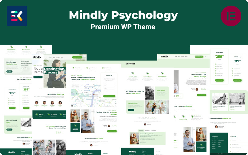 Mindly - Pszichológia, terápia és tanácsadás WP téma