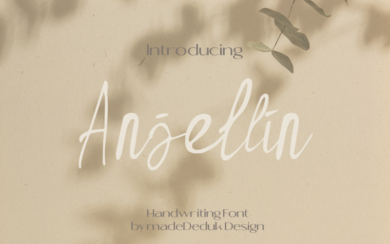 Anjellin - fonte manuscrita