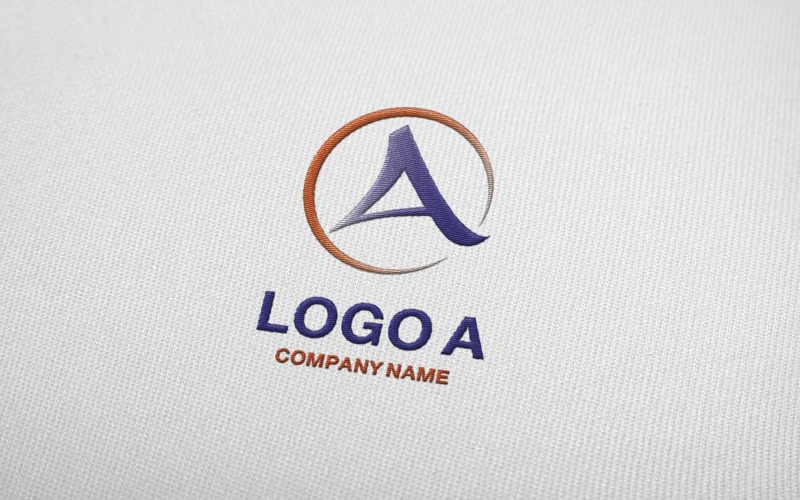 Buchstabe A Logo Design Briefdesign