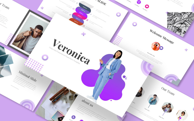 Modello per Presentazioni Google creativo di Veronica